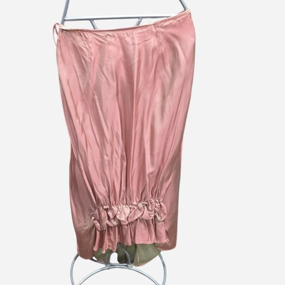 Women's‎ pink iridescent retro 90s Y2K formal party skirt size 4 (xs1
)